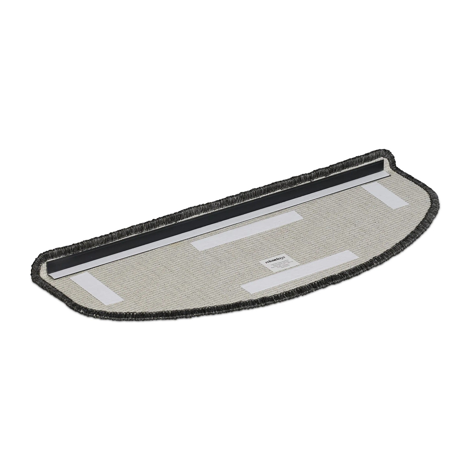 Relaxdays Treppenmatten 15er Set Kunststoff Dunkelgrau Selbstklebend Rutschhemmend 4 cm x 65 cm x 24 cm_5
