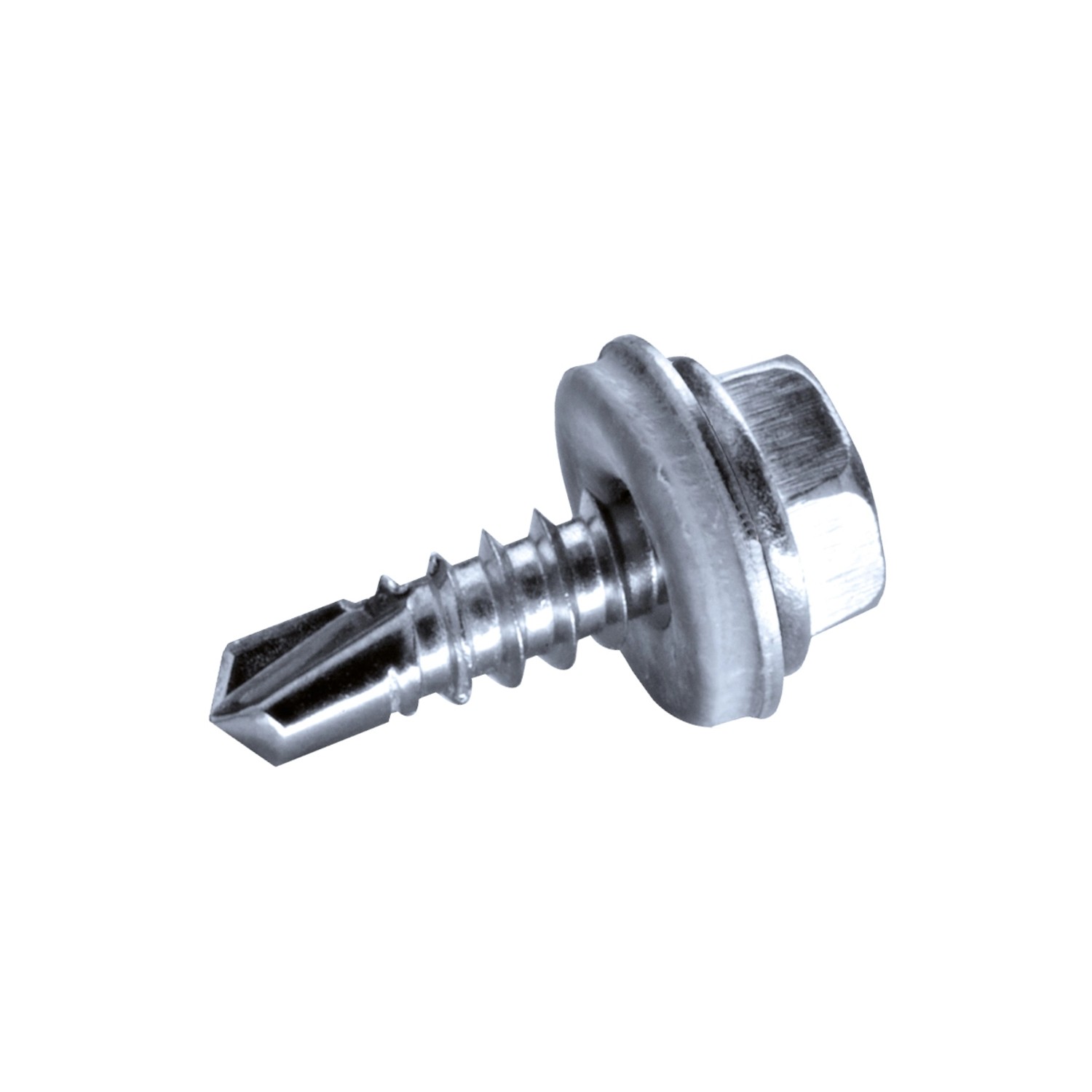 GOEBEL 500 Bohrschrauben EPDM Dichtscheibe 4,2 x 13,0 mm Edelstahl C1 Sechskant Schrauben Bohrschraube