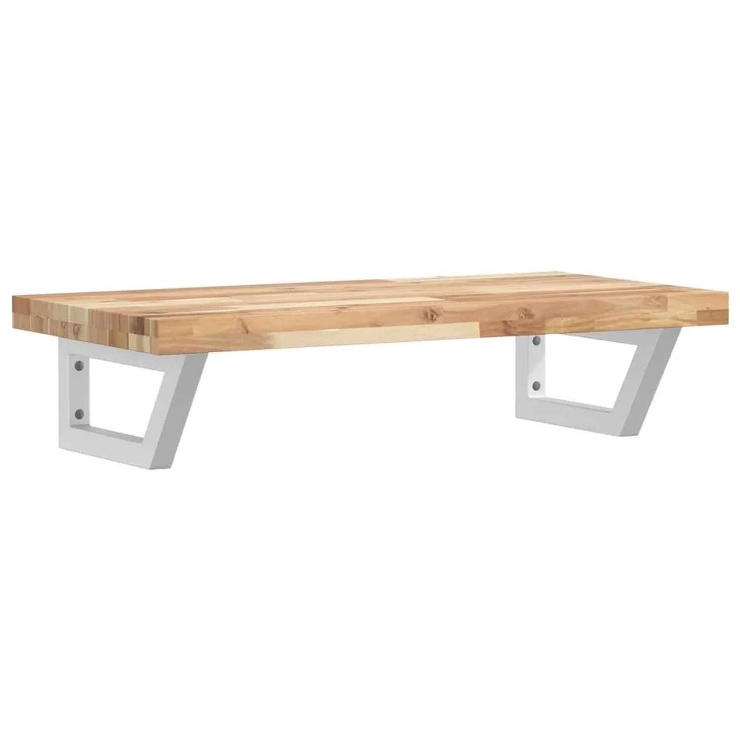 vidaXL Waschbeckenregal Wandmontage Stahl und Akazienholz 3302694