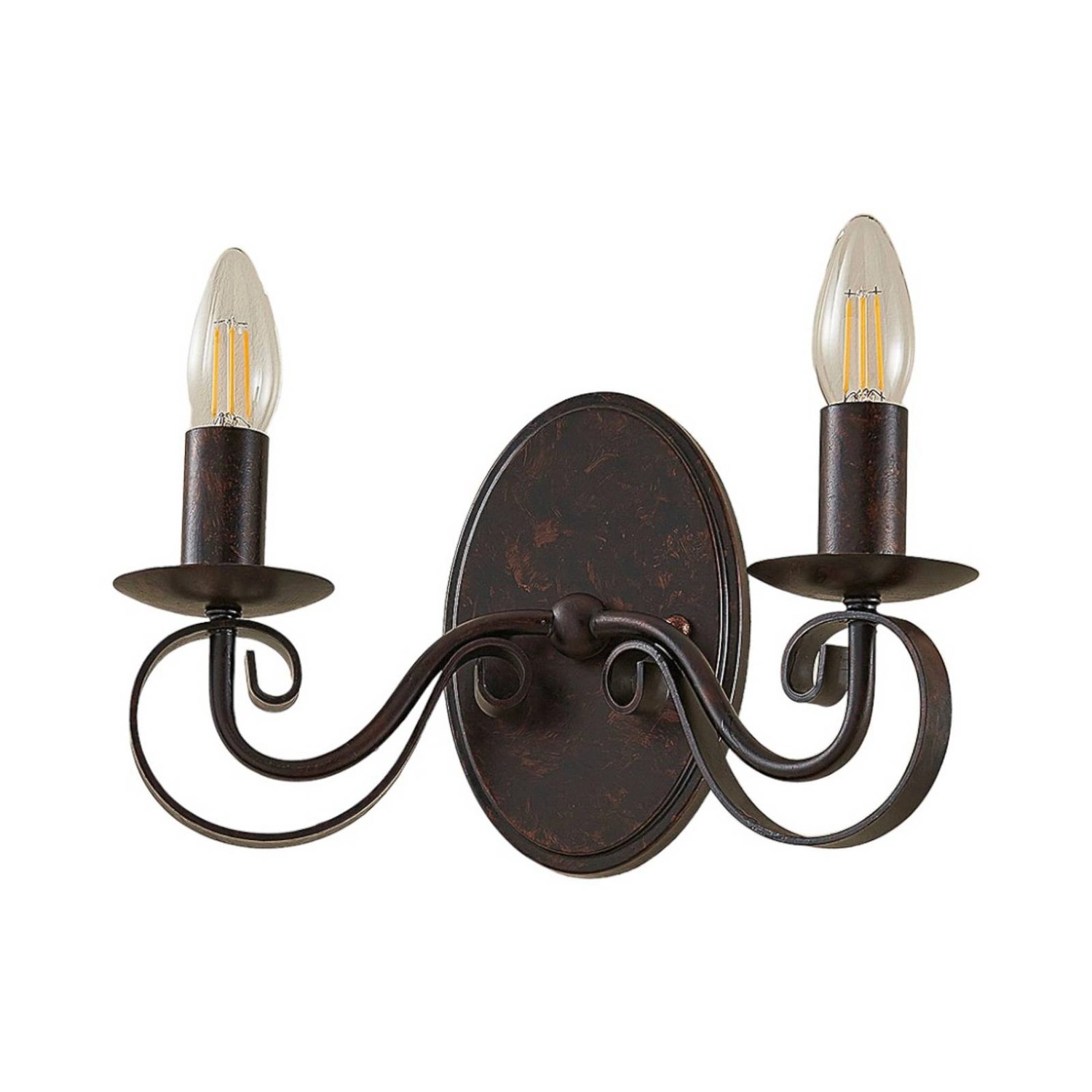 Lucande Wandleuchte Wandlampe Innen Caleb 9620532 Landhaus Vintage Rustikal günstig online kaufen