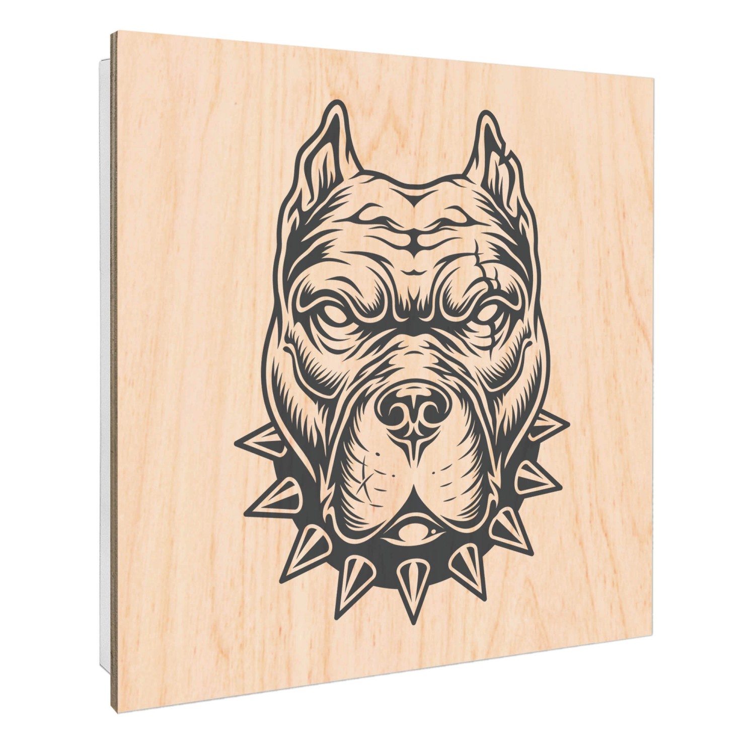 Banjado Schlüsselkasten mit Holzfront 30x30cm Weiß Scharnier Links 50 Haken günstig online kaufen
