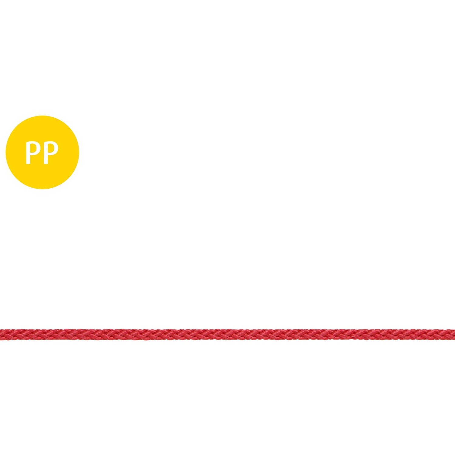 Conacord Seil Polypropylen Multifil Geflochten Ø 3 mm Rot Meterware
