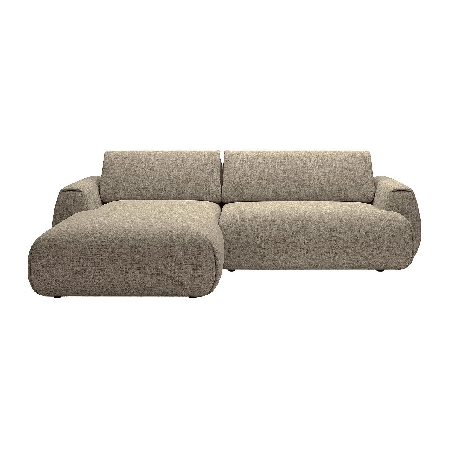 Vente-unique Schlafsofa Monelia Taupe 270 cm
