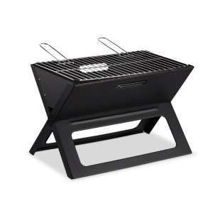 Relaxdays Klappgrill Stahl Tragbar Faltbar 30 cm x 45,5 cm x 30 cm 2,7 kg