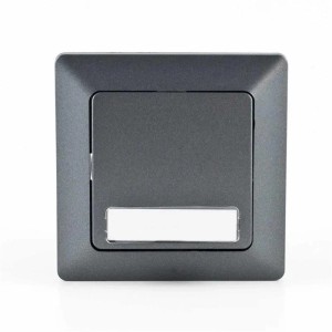 ChiliTec MILOS Klingel Taster Anthrazit mit Rahmen UP