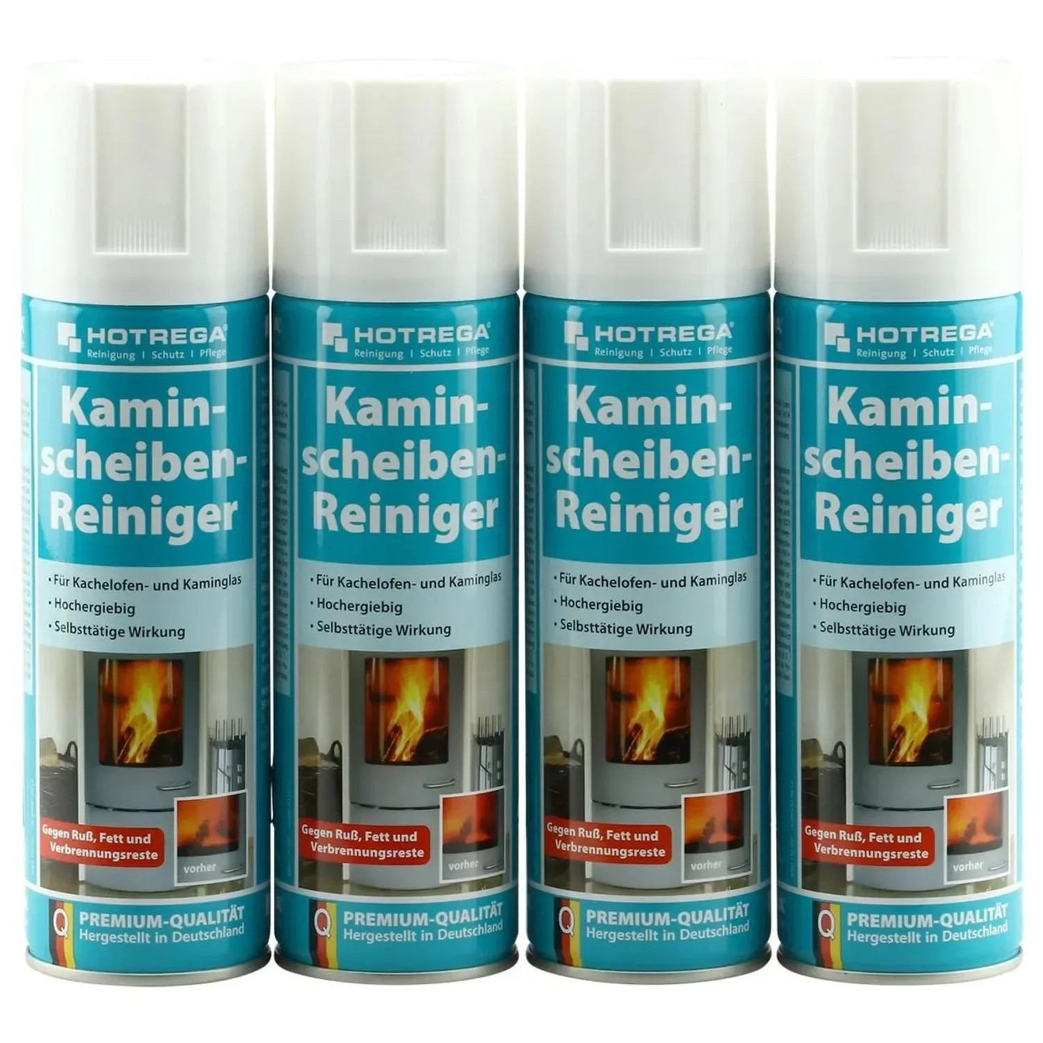 Hotrega Kaminscheibenreiniger 4 X 300 ml Spraydose