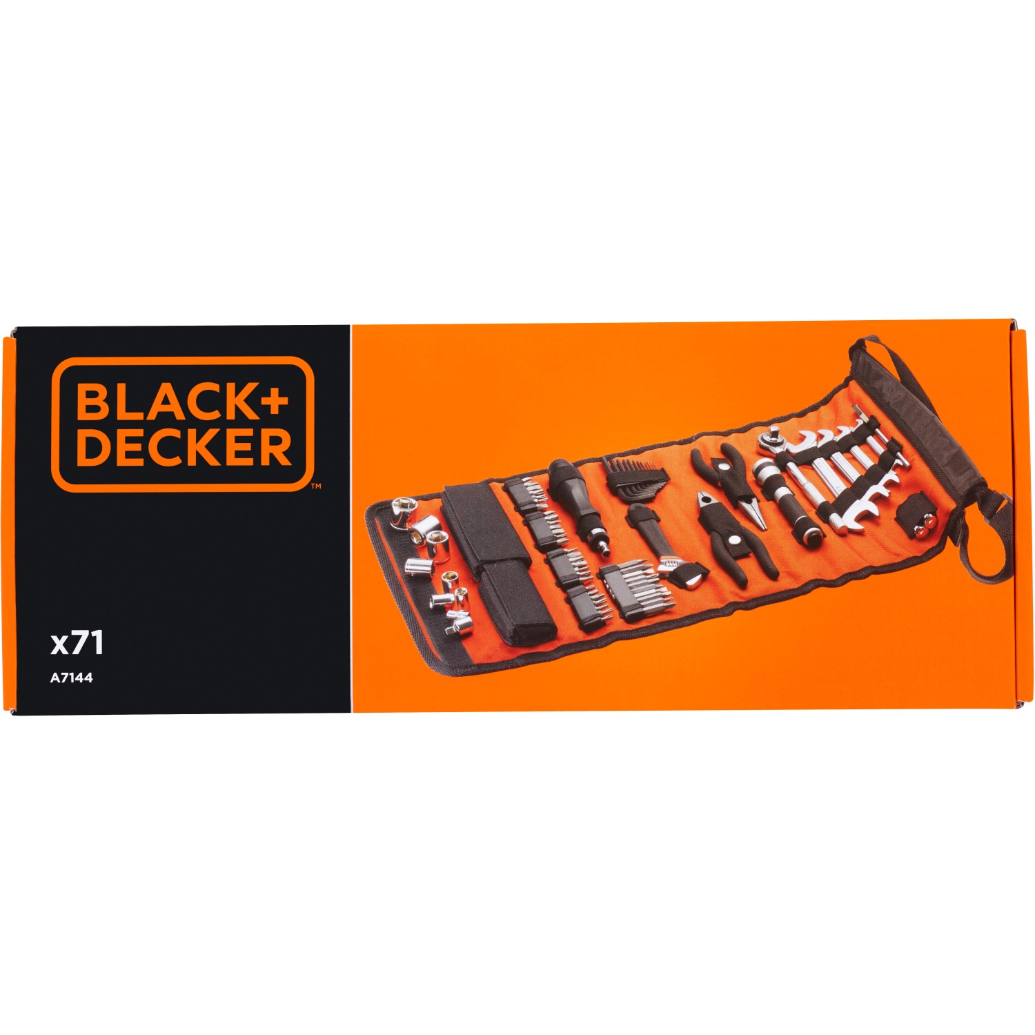 Black and Decker A7144-XJ Handy Roll-Up Tool Bag with Automobile Tools 