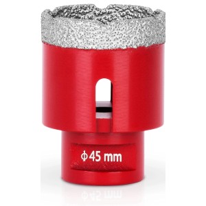 PROREGAL Diamant-Bohrkronenaufsatz Crystal, 45 mm, für Fliesen, Glas, Feinsteinzeug und Granit.