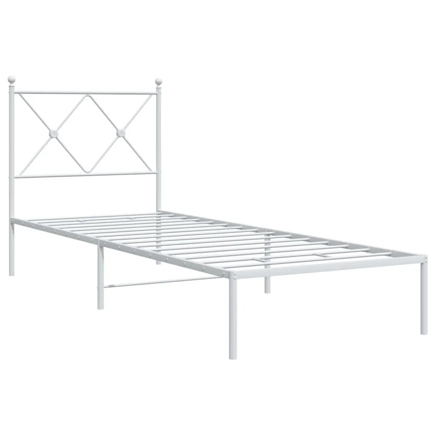 vidaXL Bettgestell mit Kopfteil Metall Weiß 80x200 cm 376542 günstig online kaufen