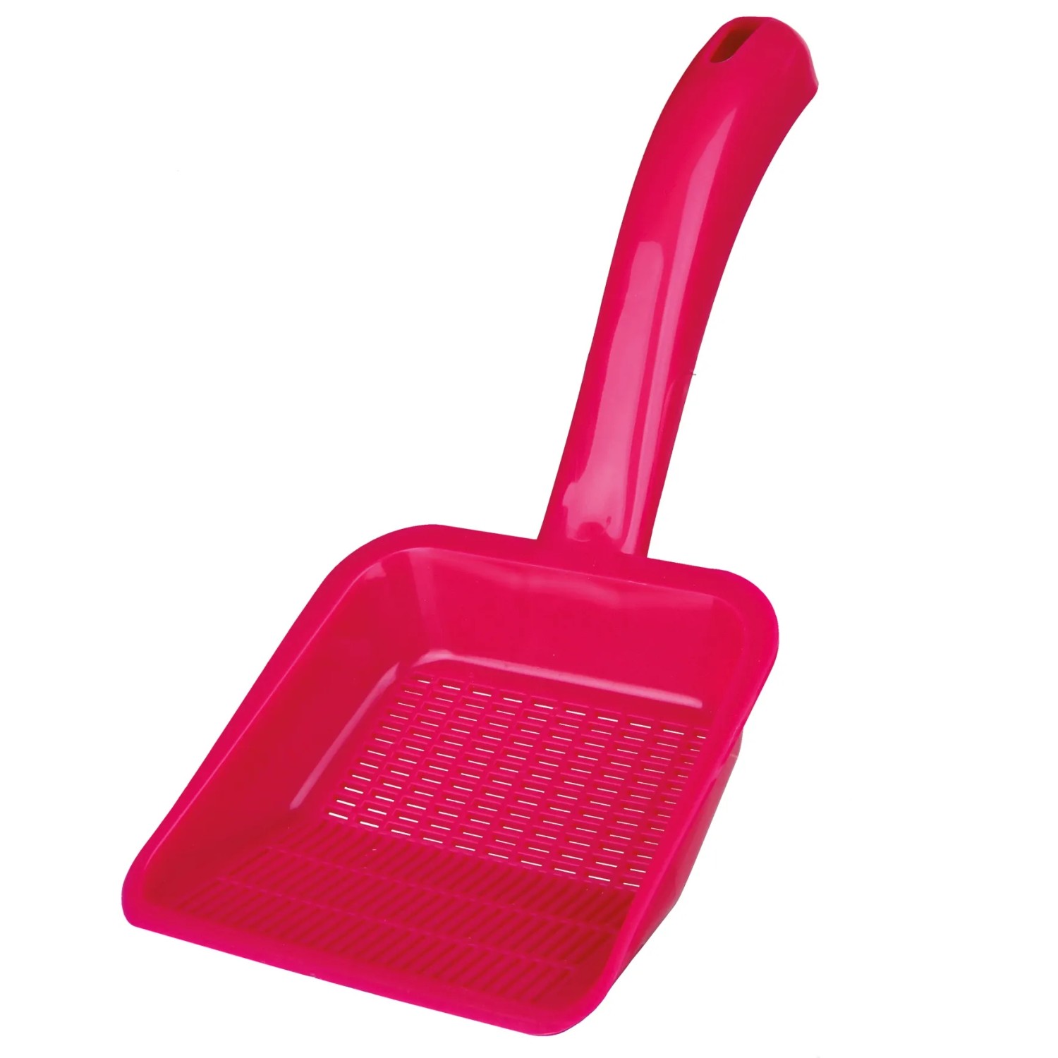 Pinke Jollypaw Streuschaufel L aus Kunststoff für Katzenstreu und Futter.