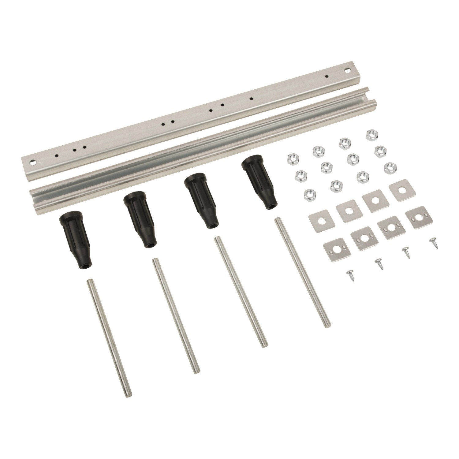 Calmwaters Badewannen-Set: Wannenfuß-Set mit Füßen, Schrauben und Montageelementen.