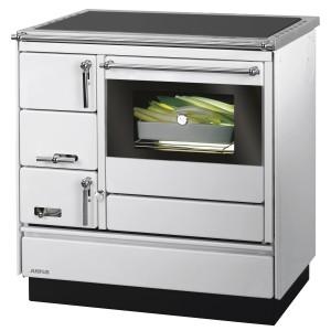 Justus Küchenofen Linz II Stahl Weiß 7 kW