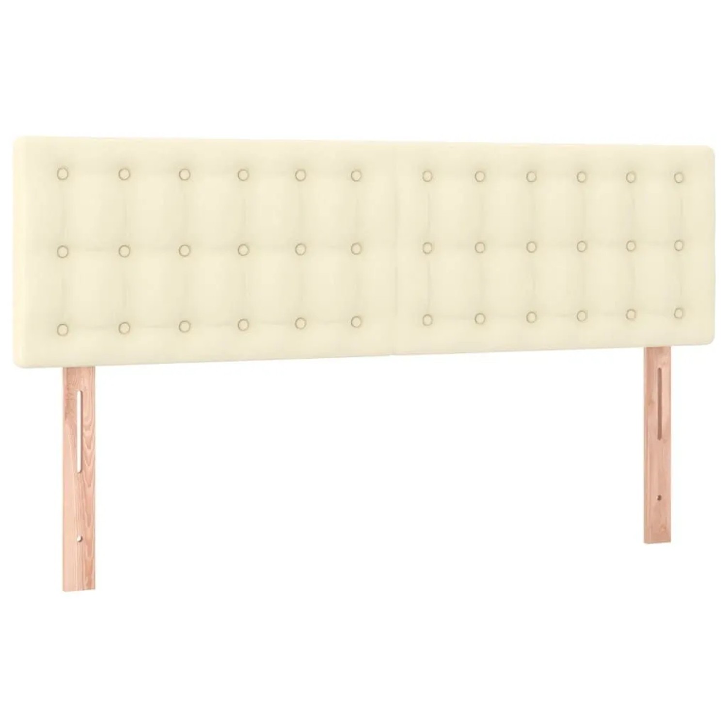 vidaXL Kopfteile 2 Stk Creme 72x5x78/88 cm Kunstleder 346466