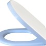 Duravit WC-Sitz Starck 3 in Weiß, mit verdeckten Edelstahlscharnieren.