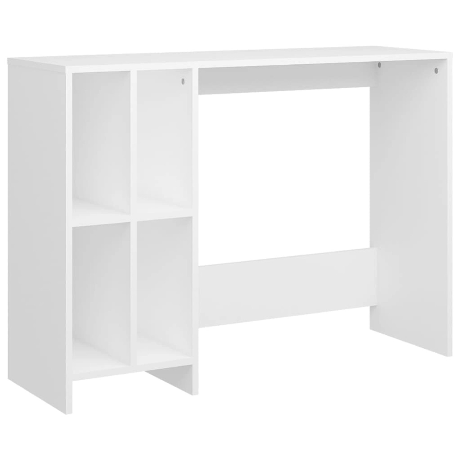 vidaXL Computertisch Weiß 102,5x35x75 cm Holzwerkstoff 808341
