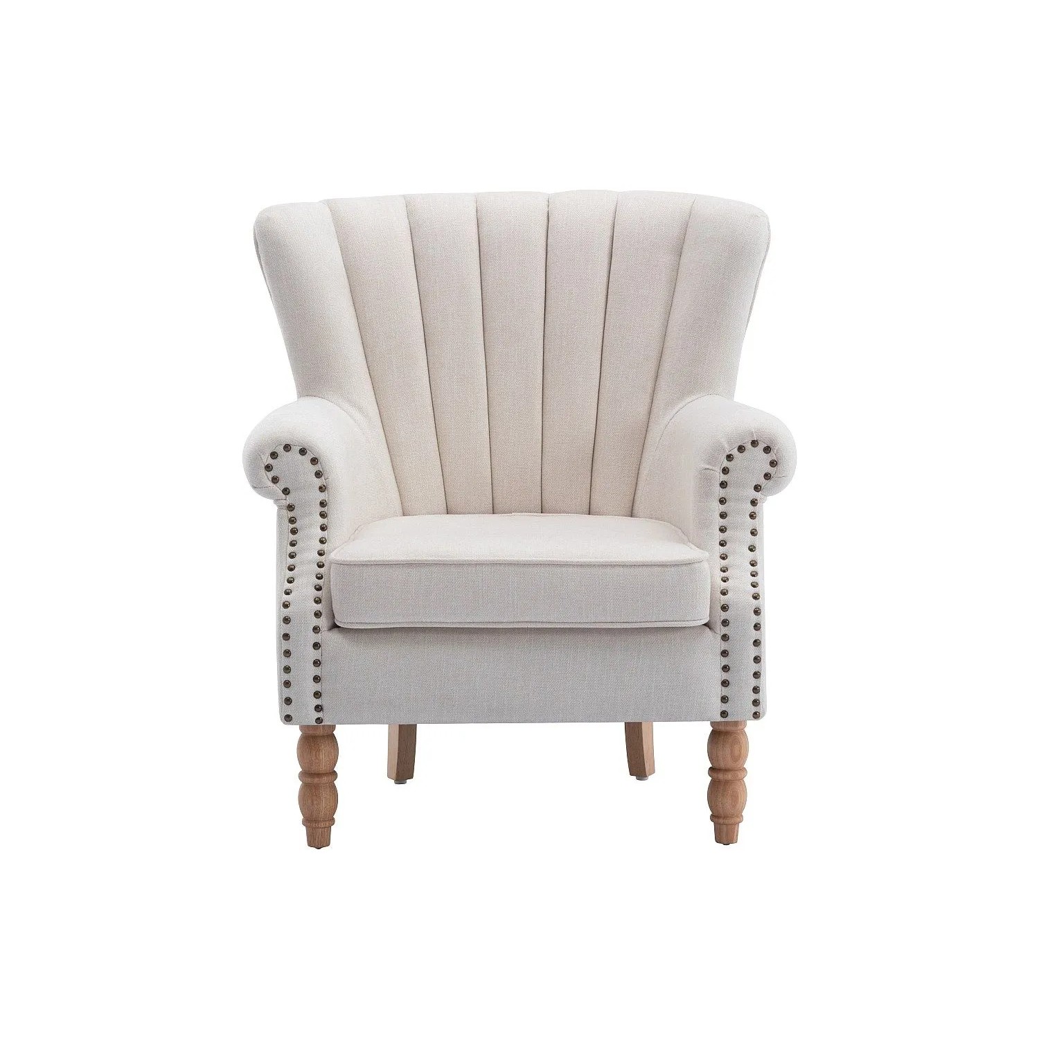 Vente-unique Sessel Mit Gerader Rückenlehne Batoumi Cremefarben 78 cm