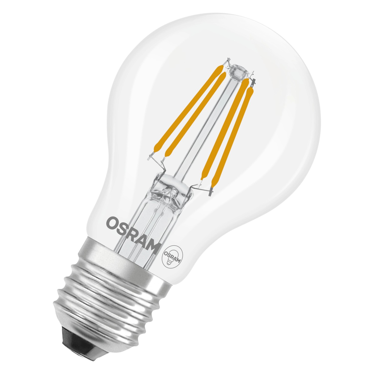 Osram LED-Leuchtmittel E27 Glühlampenform 3,4 W 470 lm Klar 10,5 x 6 cm 2er-Pack
