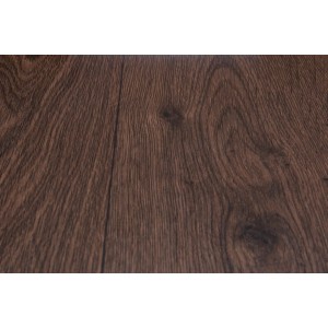 Dunkelbrauner PVC-Bodenbelag Fasting in Holzoptik, Meterware.