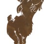 Siena Garden Steinbock, Gartendeko aus Edelrost-Metall, 53 cm groß.