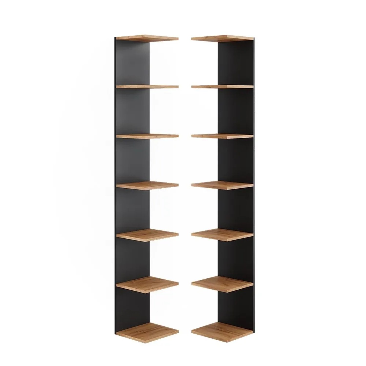 Vicco Wandregal Paolo Anthrazit 30 x 190 2er Set Art Nr 52085