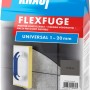 Knauf Flexfuge Universal Sandgrau 5 kg: Fugenmörtel für Fliesen und Naturstein, ideal für innen und außen.