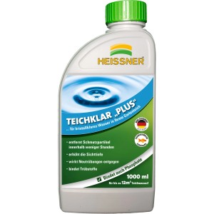 Heissner Teichklar Plus 1000ml: Konzentrat zur Teichpflege und Reinigung für klares Teichwasser.
