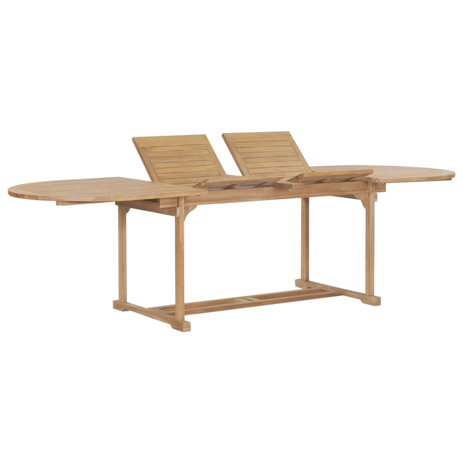 vidaXL Ausziehbarer Gartentisch 180-280x100x75 cm Massivholz Teak 44679 günstig online kaufen