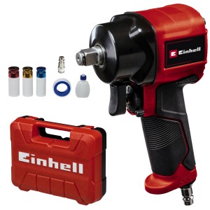 Einhell Druckluft-Schlagschrauber TC-PW 610 Compact mit Zubehör und Koffer.