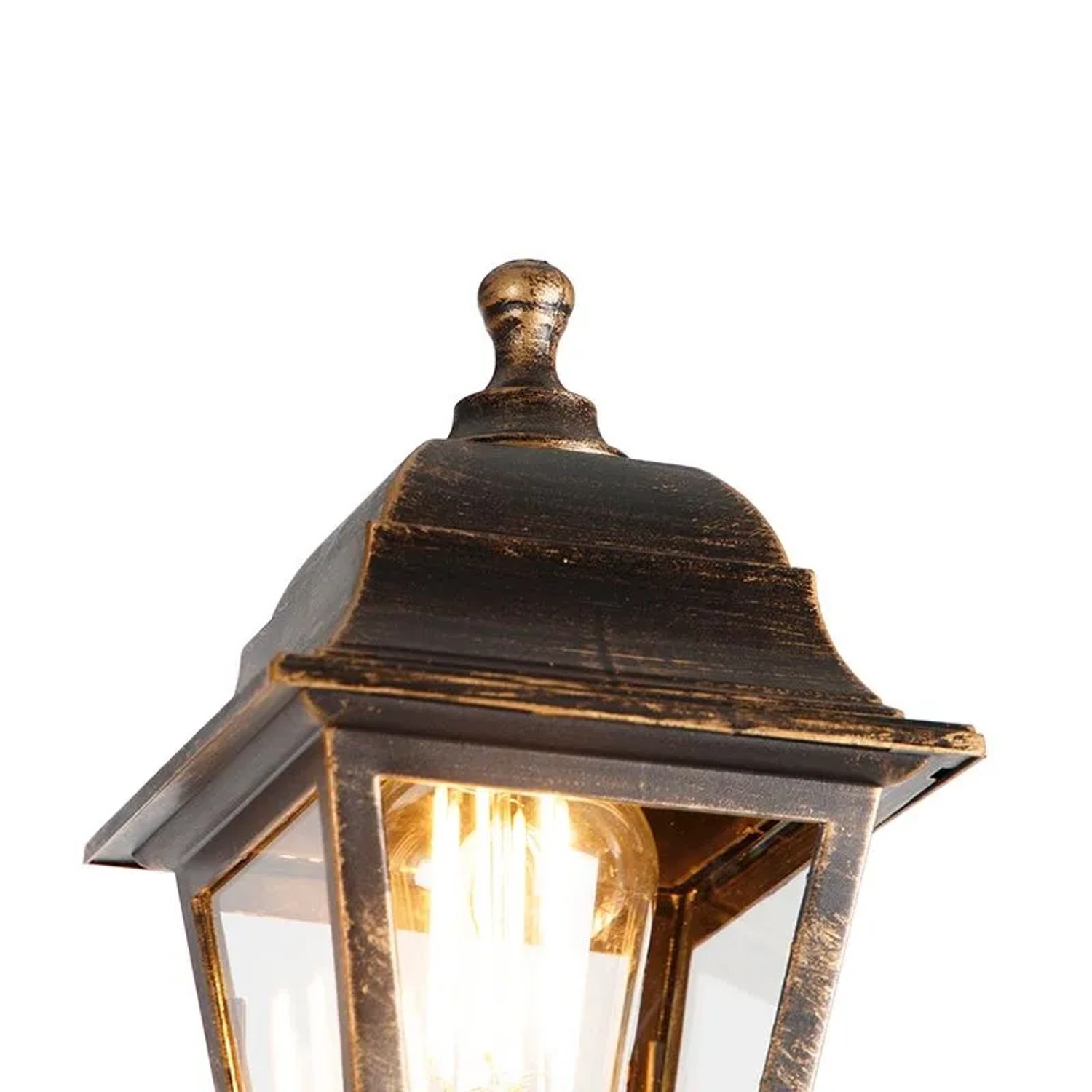 QAZQA Klassische Laterne Antikgold 3-Licht IP44 Hauptstadt_5