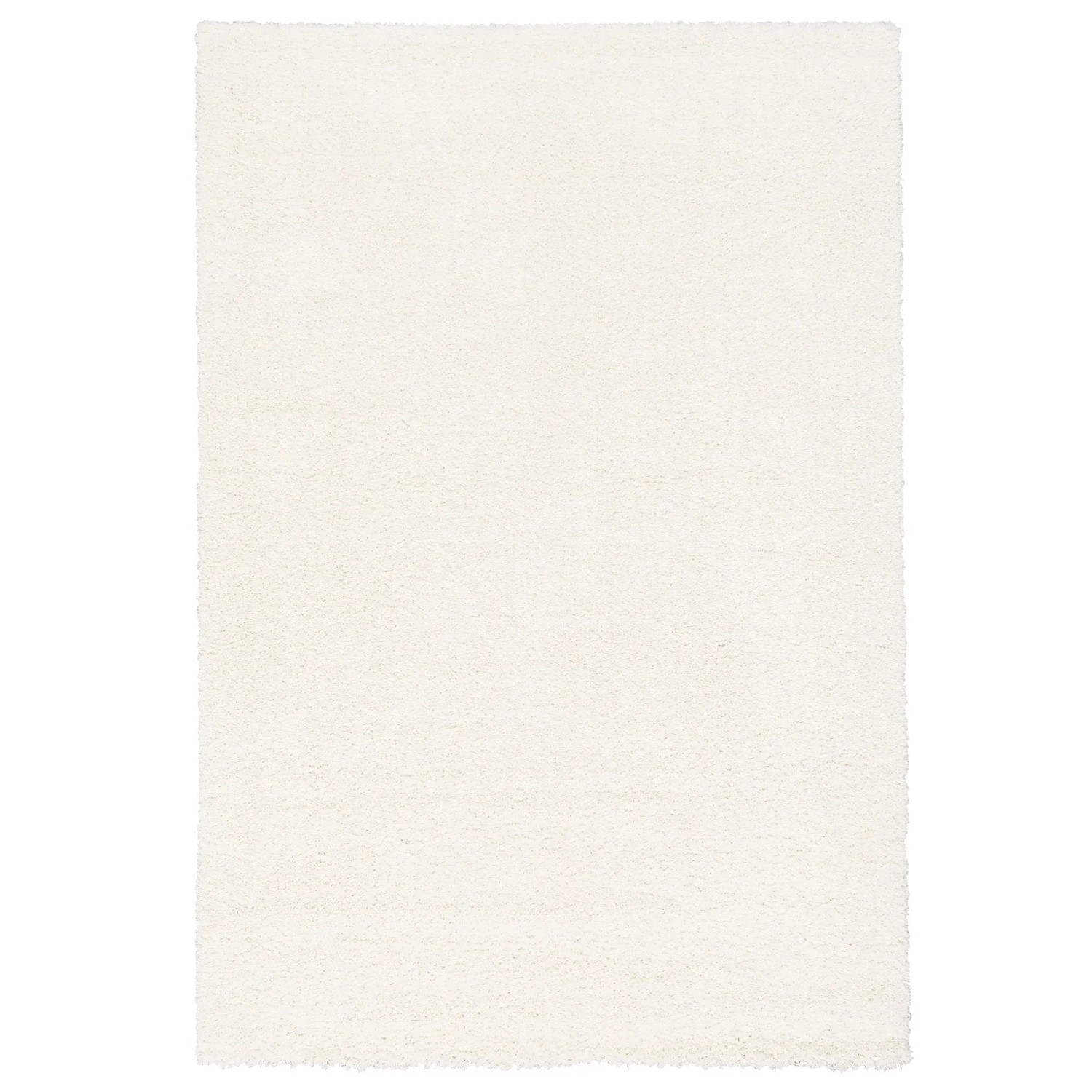 Weißer Pergamon Hochflor Teppich Aloha (120x170cm). Langflor Shaggy Teppich.