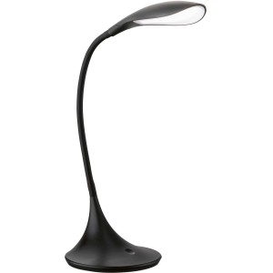 Schwarze LED Tischleuchte Nil von Fischer & Honsel, 37,5 cm hoch, für den Schreibtisch.