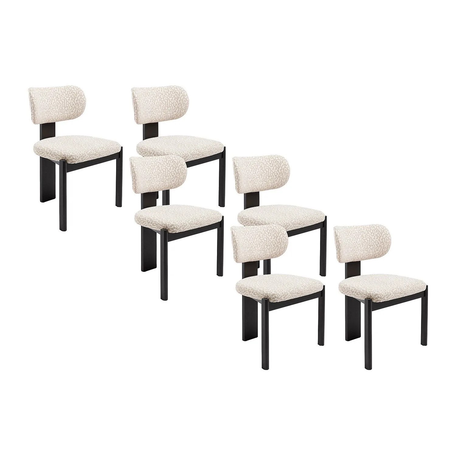 Vente-unique Stuhl Wilana Beige  Cremefarben 56 cm