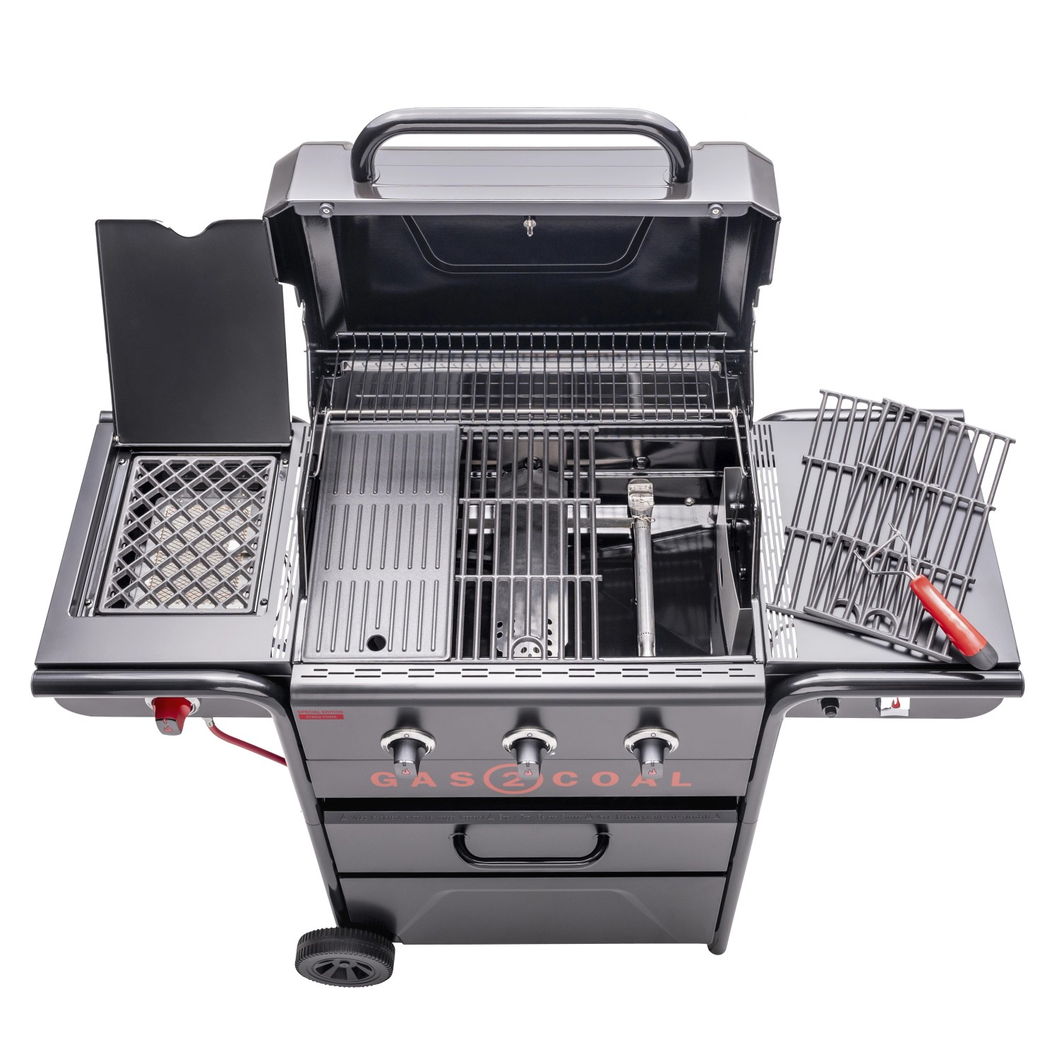 Char Broil Gas Holzkohle Hybridgrill Gas2Coal Special Edition 3