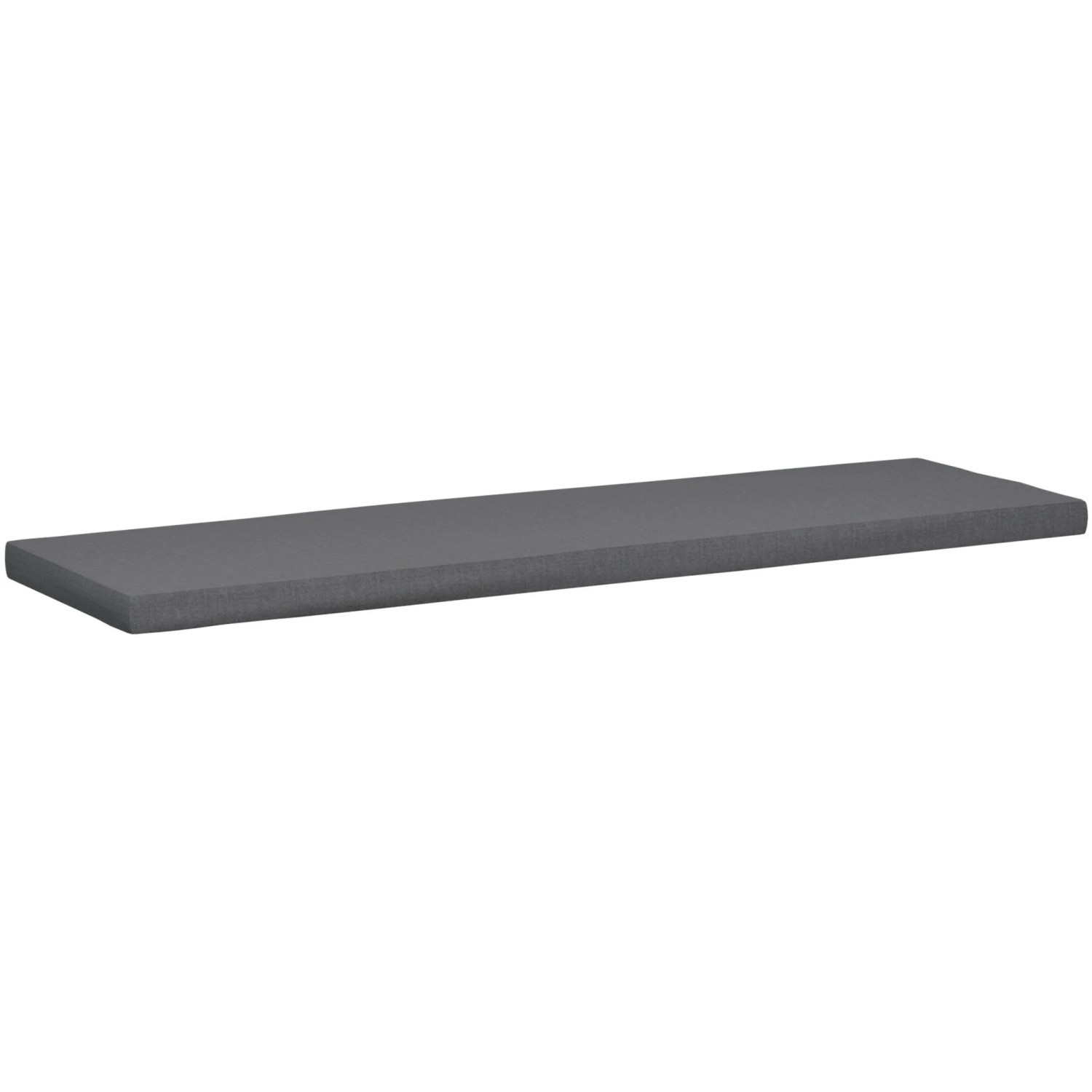 DELUKE Sitzkissen PARIS 166x48x8cm Kunststoff Dunkelgrau Sitzkissen Outdoor für Gartenbank