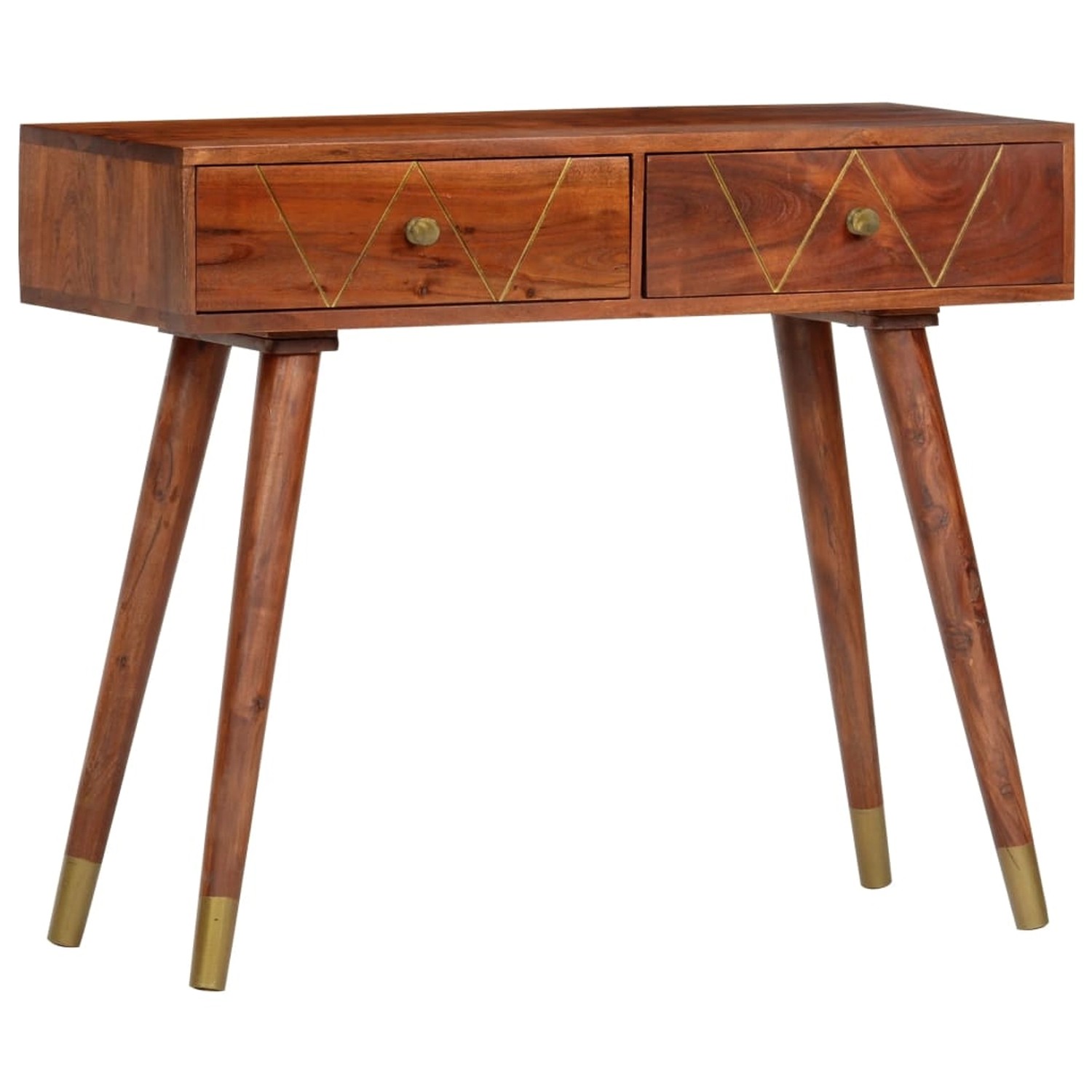 vidaXL Konsolentisch 90x35x76 cm Massivholz Akazie 286174 günstig online kaufen