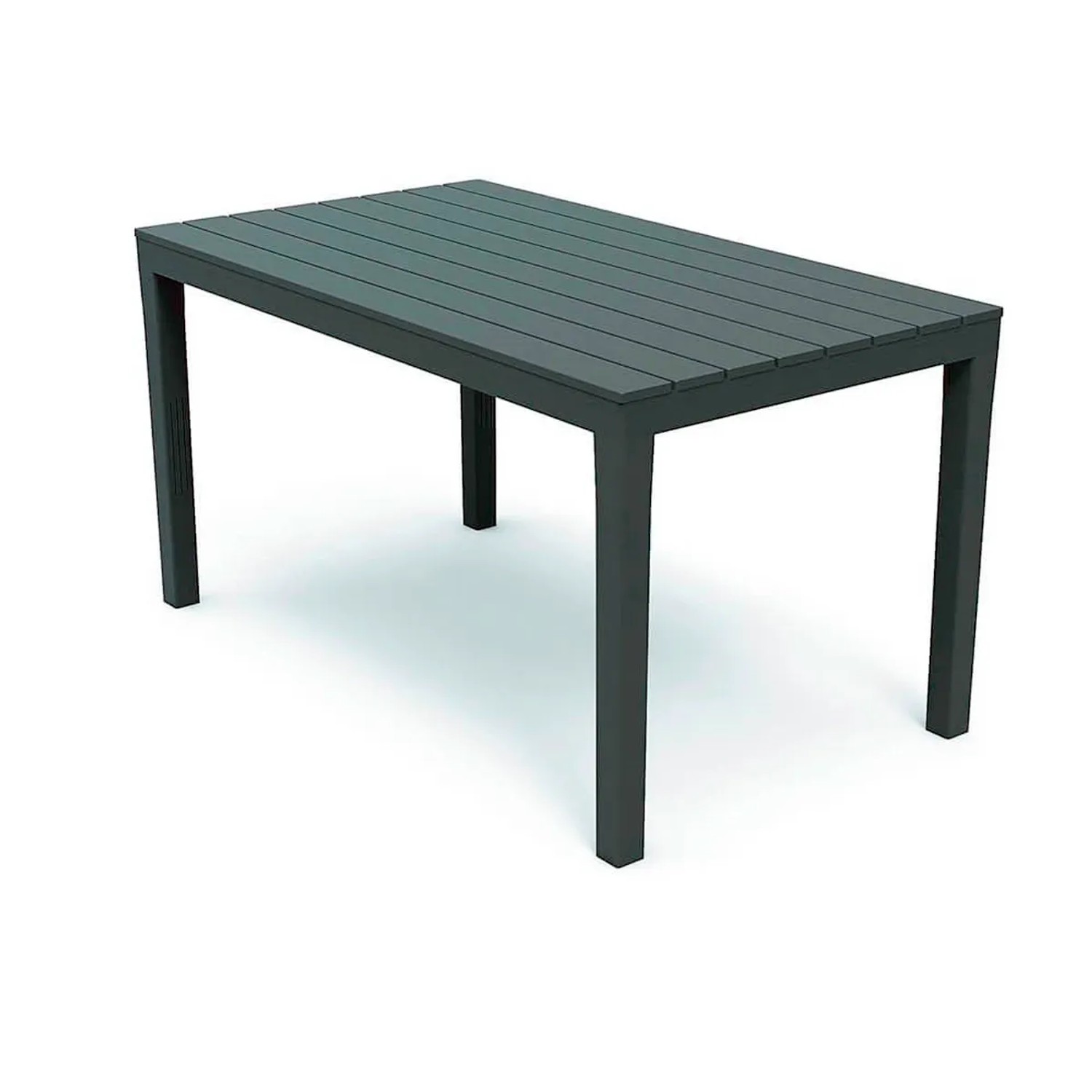 Mojawo Kunststoff Gartentisch 138 x 80 x 72 cm Anthrazit Rechteckig kaufen bei OBI