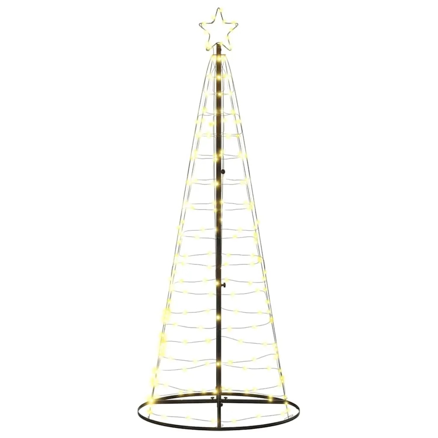 vidaXL LED Weihnachtsbaum 200 LEDs Warmweiß 182 cm 4016448