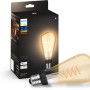 Philips Hue Filament Leuchtmittel E27, warmweißes Licht im Retro-Look, dimmbar.
