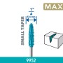 Dremel Raspelfräser Max 9952, blau, kegelförmig, Ø 6,35 mm. Zubehör für Miniaturwerkzeuge zum Materialabtrag.