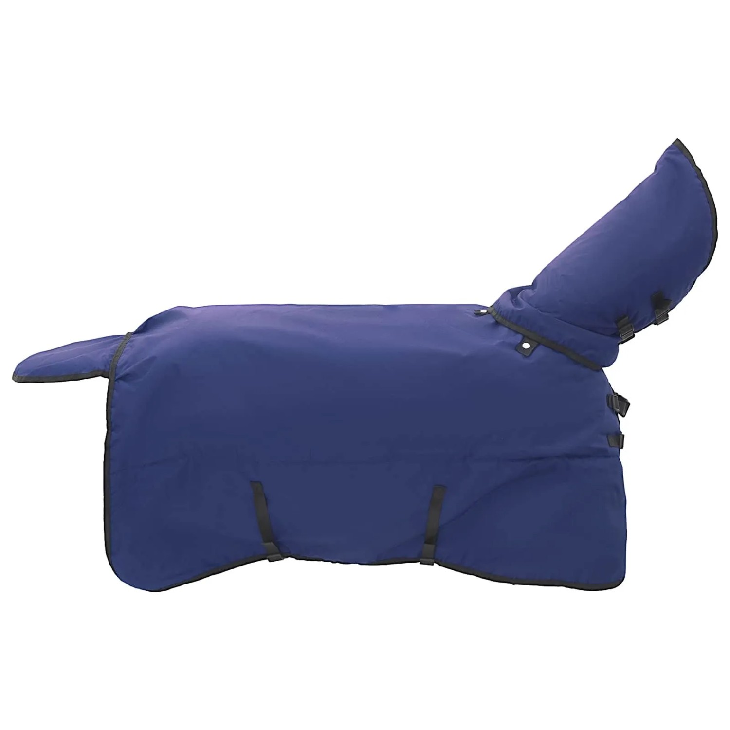 vidaXL Pferdedecke Dunkelgrün und Schwarz 145 cm Polyester 42013124