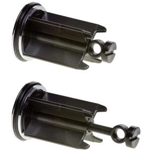 Sanilo Waschbeckenstöpsel in Marmor Schwarz, höhenverstellbar für Standardbecken.