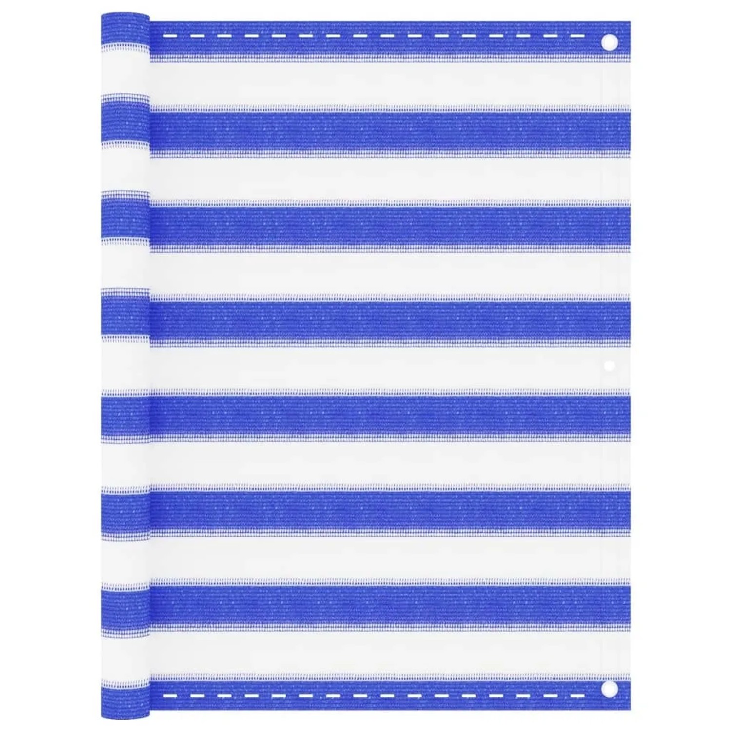 vidaXL Balkon-Sichtschutz Blau und Weiß 90x500 cm HDPE 310890