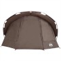 Braunes vidaXL Angelzelt für 5 Personen, wasserdicht und ideal für Campingausflüge.