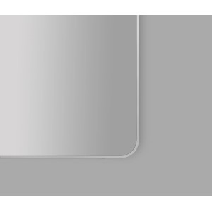 DSK Designspiegel Picasso, 60x40 cm, silberner Rahmen, geschliffene Kanten.