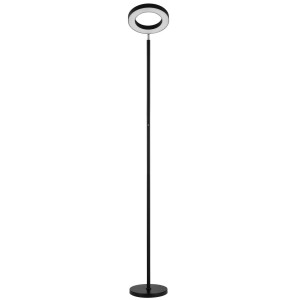 Lindby LED Smarte Stehlampe Cilian 10012870 Dimmbar Modern in Schwarz aus Metall 1-flammig Wohnzimmerleuchte