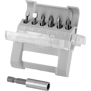 LUX Bitbox Torsion Comfort, 7-teilig. Bitset mit Schlitz-, PZ- und PH-Bits plus Bithalter.