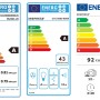 Energieeffizienzlabel für Respekta Küchenzeile mit Herd, Dunstabzugshaube und Geschirrspüler.
