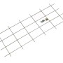 Grünes Metallspalier 150x60 cm mit Befestigungsmaterial, Rankhilfe für Pflanzen.