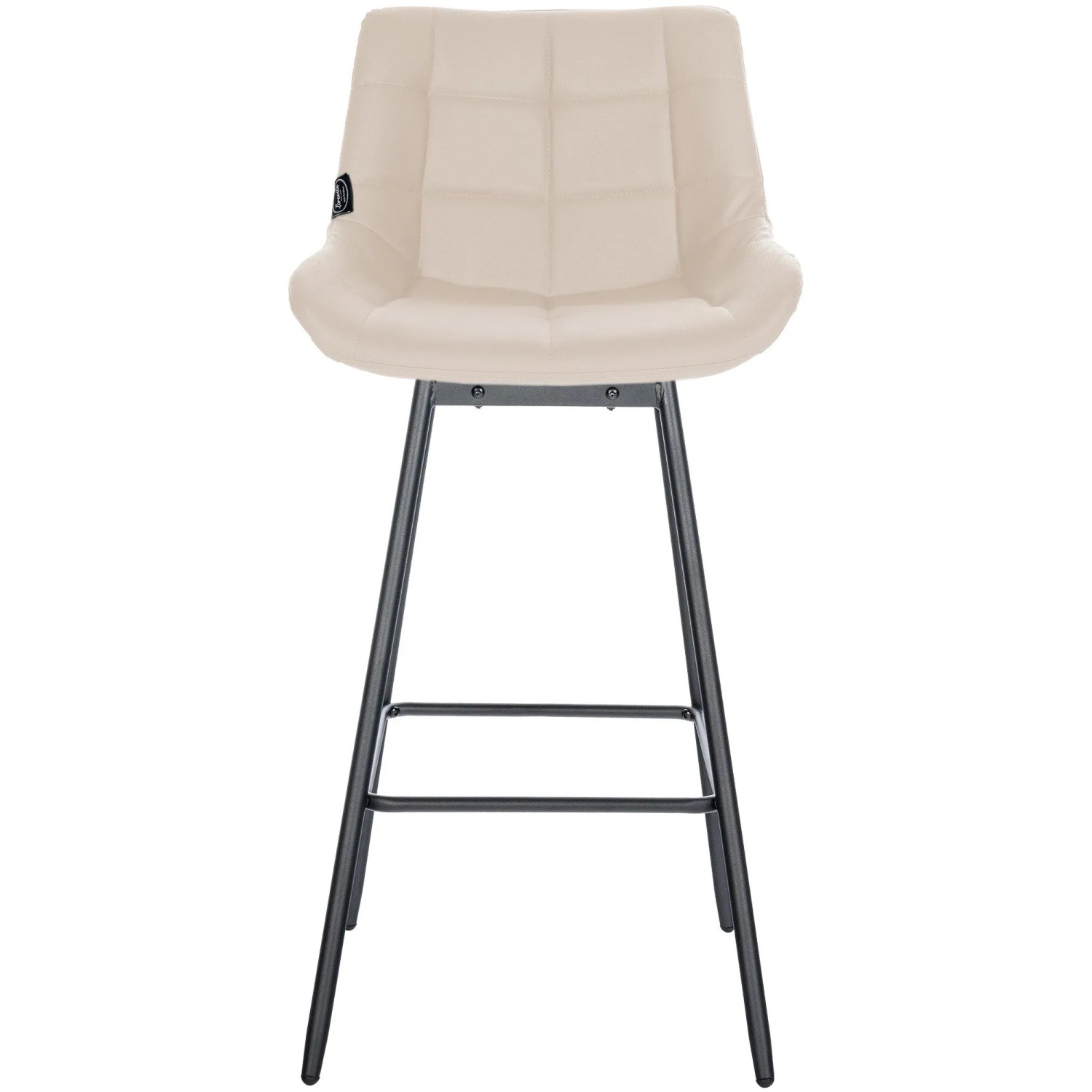 DELUKE 4er Set Barhocker VISEN Kunstleder Creme 49x56x105cm Barstuhl Mit Lehne Drehbar Tresenhocker Tresenstuhl