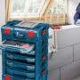 Bosch Professional i-Boxx Shelf Aufbewahrungssystem mit mehreren Schubladen und Deckel.
